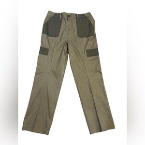 ANA Women’s Hunter Green Patchwork Plus Size Cargo Pants-size 16